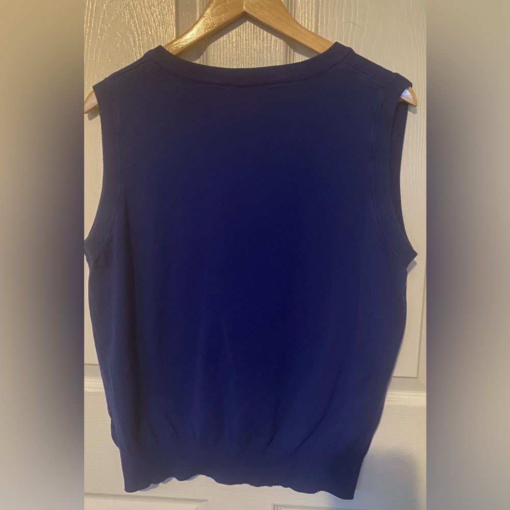 Blue Sweater Vest - Woman - Picture 2 of 3